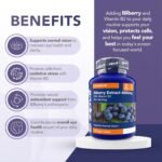 Zipvit Bilberry Extract 4000mg with Vitamin B2, High Strength Bilberry Eye Supplement, Eye Health Supplement for Vision Support, 120 Vegan Tablets, 2 a Day, 2 Month Supply - Image 4
