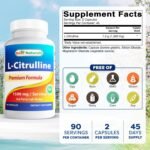 Best Naturals L-Citrulline Capsules - 1500mg/Serving - Non-GMO - Gluten Free - 90 Capsules (90 Count (Pack of 2)) - Image 3