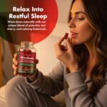 MindEase - Sleep Aid Gummies for Adults | with Pistachio Extract (Natural Melatonin) & Tart Cherry | Relaxation, Stress & Anxiety Relief | Vegan, Sugar Free | 60 Gummies | Cherry Flavour - Image 3