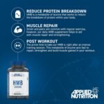 Applied Nutrition HMB Supplement - HMB 500mg Capsules, Metabolite of Leucine, for Muscle Growth & Repair (120 Capsules - 60 Servings) - Image 3