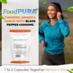 90 x 4000mg Turmeric (Curcumin), Ginger, Garlic & Organic Black Pepper Capsules HACCP Certified, Manufactured in The UK by FoodPURA (90) - Image 4