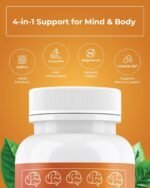 Mind+ | Brain, Mood & Stress Balance | 4-in-1 Formula with Saffron (Affron®), HydroCurc® Curcumin, Magnesium Bisglycinate & Vitamin B6 | Focus, Energy & Vitality | Vegan | 30 Days - Image 3