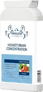 Highest Brain Concentration Natural Nootropic and Turbo Brain Food Supplement 60 Capsules - Image 3