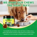 Probiotics for Dogs, 120 Chews Dog Probiotics Supplements - Supports Gut & Digestive Health, Immune Function, Gutflora Blance, Skin & Coat Health, For All Dogs - Image 4