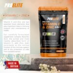 Vitamin C and Zinc 360 Tablets Vegan - Ascorbic Acid with Added Zinc - Maintenance of Normal Immune System - High Strength Vitamin C & zinc Capsule & Powder Alternative by PROELITE - Image 5