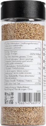 Emma Basic - Roasted White Sesame Seeds 150g | High Fibre | Source of Protein | Vegan | Rich Aroma | Antioxidants | Simply sprinkle - Image 4