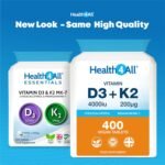 Health4All Vitamin D3 4000iu & Vitamin K2 200ug (Natural MK7) 400 Tablets (1+ Year Supply) Vegan Vitamin D3 K2 Supplement, High Strength MK-7 from Natto, Made in The UK - Image 3