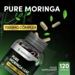Pure Moringa Leaf 7000mg Complex, Complete Green Superfood with Added Black Pepper, Moringa Leaf Capsules - 120 Capsules by HealthEssent - Image 3