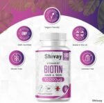 Biotin 10,000mcg Supplement | 180 Tablets - 6 Month Supply | High Strength Hair, Skin & Nail Support | Vegan & Made in The UK by Shivay Herbals - Image 3