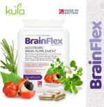 BrainFlex - Nootropic Brain Supplement Stack with Ginseng, Ginkgo, Bacopa Monnieri, L-Theanine, NAC, DHA Plus Vitamins B3, B5, B12 and Zinc for Mental Performance and Cognitive Function - 60 Capsules - Image 5