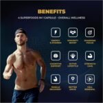 Shilajit, Sea Moss, Lion’s Mane & Ginseng 4-in-1 Supplement, Supports Energy, Stamina, Focus, Bone Health, Vitality & Wellness | 60 Vegan Capsules - PrimeBoost by Natural Gold Wellness - Image 7