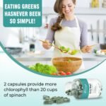 Chlorophyll Capsules - 90 Vegan Capsules，Body Deodorizing Supplement for Women & Men， for Detox, Digestion, Gut Health, Skin Support, and Oily Skin - Natural Energy Booster - Image 4