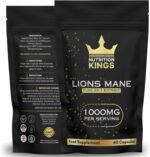 Lion’s Mane Mushroom 1000mg – 24:1 Ultra Potent Extract – 60 Vegan Capsules – Supports Memory, Focus, Mental Clarity & Cognitive Health – No Fillers, Non-GMO - Image 4