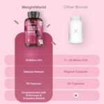 Women Probiotics Capsules - 30 Billion CFU - 90 Delayed Release Capsules - Added with D-Mannose, Cranberry, Hibiscus & Seabuckthorn Extracts - Vegan Intimate Probiotics for Women - Image 5