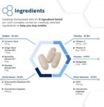 Joint Complex with Glucosamine and Chondroitin High Strength + Vitamin D + Vitamin C + MSM & Manganese 180 Glucosamine Tablets - Joint Supplements for Men Joint Care Supplements for Women - Nutravita - Image 4