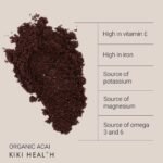 KIKI Health 100% Raw Organic Acai Berry Powder Superfood | Responsibly Sourced Freeze-Dried Acai Berries | Nutrient-Rich Vegan-Friendly | Ideal for Smoothies Yogurt & Various Recipes - 50g - Image 3