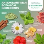 Total Tea Slimming Detox Tea Caffeine Free, Herbal Blend with Chamomile, Hibiscus and Ginger Root for Colon Cleanse and Weight L0SS, Weight Management Drink Mint Tea (25 Bags) - Image 5