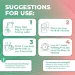 Total Tea Slimming Detox Tea Caffeine Free, Herbal Blend with Chamomile, Hibiscus and Ginger Root for Colon Cleanse and Weight L0SS, Weight Management Drink Mint Tea (25 Bags) - Image 6