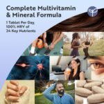 Nutravita Multivitamins & Minerals - 365 Vegan Multivitamin Tablets - 1 Year Supply - Multivitamin Tablets for Men and Women with 26 Essential Active Vitamins & Minerals - Made in The UK - Image 4