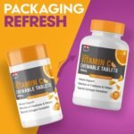 Vitamin C 1000mg Chewable 90 x 2, Supports Immune Health and Helps Fight Colds - Helps Reduce Tiredness and Fatigue - Image 3