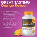 Vitamin C 1000mg Chewable 90 x 2, Supports Immune Health and Helps Fight Colds - Helps Reduce Tiredness and Fatigue - Image 5