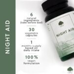 Night Aid - Plant Based Botanical Supplement - Includes l-tryptophan, Magnesium & Vitamin B6-30 Vegan Capsules - Non-GMO, Made in The UK by G&G Vitamins - Image 3