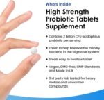 Lactobacillus Acidophilus Supplements 365 Tablets High Strength - Digestive & Gut Health Supplements Lactobacillus Live Cultures for Gut Health - Vegan, GMO-Free, Gluten-Free, GMP, UK Made - Image 3