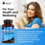 Lactobacillus Acidophilus Supplements 365 Tablets High Strength - Digestive & Gut Health Supplements Lactobacillus Live Cultures for Gut Health - Vegan, GMO-Free, Gluten-Free, GMP, UK Made - Image 4
