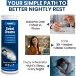 Sleeping Tablets for Adults - High Strength Sleep Aid with Magnesium, L-Theanine & Ashwagandha for Natural Anxiety & Stress Relief | 20 Fast-Acting Effervescent Vegan Tablets (Mango Flavour) - Image 5
