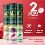 Vitaminnica ACV Moringa 15 Effervescent Tablets 500mg Apple Cider Vinegar with No Added Sugar for Gut Health | Weight Loss | Reduces Stress | Mixberries Flavour (2) - Image 5