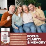 Mushroom Complex Gummies 2500mg - 8 Brain Health Mushrooms Gummies with Ashwagandha Supplement Promotes Calm Focus Memory Mood Immunity & Energy - 60 Count (Halal, Gluten-Free, Vegan) (1) - Image 8