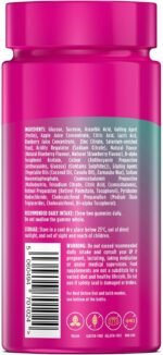 Wellgard Vegan Skin Hair and Nail Vitamins Gummies - Beauty Gummies with Biotin, Zinc, Vitamin A, Selenium, Hair Skin Nails Gummies - Image 4