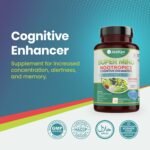 Super Mind Nootropics Supplements, Beetroot Capsules with Rhodiola Rosea, Lions Mane, L-Theanine and More, Boosts Focus, Alertness and Memory, 1200mg per Serving, 60 Vegan Capsules - Image 5