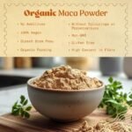 NaturaleBio Organic Maca Powder 1kg. Peruvian, Natural and Pure, from Organic Maca Root. Vegetarian and Vegan Friendly - Gelatinised - Image 3