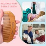 Birthing Comb for Labour,Wooden Birth Comb,Labour Essentials,Postpartum Essentials,Acupressure Tool for Anxiety Relief, Natural Pain Relief, Stress Relief for Pregnant Women - Image 3