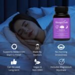 Advanced Sleep Complex | 6 High Strength Sleep Support Ingredients | Magnesium Glycinate | Suitable for Long Term Use | 1 Month Supply of Sleeping Tablets | Vegan - Image 3