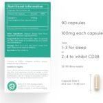 vP Vitality Pro Apigenin Sleep Supplement, 90 Capsules - Apigenin 100mg from Grapefruit Peel for Natural Sleep Aid, NAD Enhancement, & Immune Support - Vegan Dietary Supplements for Men & Women - Image 3