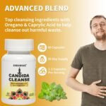 Colon Cleanse Detox | Candida Cleanse - Gut & Colon Support Detox Weight Loss | Helps Eliminate toxins | Relieves Constipation & Bloating | Probiotics Support Gut Health | Herbal Stool Softener - Image 4