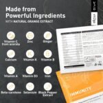 Immunity - Booster with Vitamins (A, B, C, D & K), Vitamin C Zinc & Ginger Extract, Immune System Complex, Vegan Supplement Made in Germany (10) - Image 5