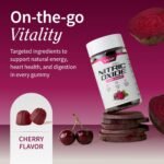 Snap Supplements Beet Root Gummies, Nitric Oxide Supplement with Organic Beets, Vitamins, Pomegranate and Antioxidants for Energy, Heart Health & Circulation Support, 60 Sugar Free Gummies, Cherry - Image 3