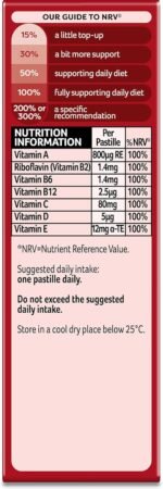 Bassetts Vitamins Adult Raspberry & Pomegranate Flavour Multivitamins 30 Gummy Pastilles - Image 5