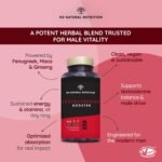 Maca, Vitamin B6, Ginseng, Zinc, L-Taurine, Black Pepper. 90 Plant-Based Capsules. VEGAN Certified. N2 Natural Nutrition - Image 3