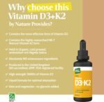 Vitamin D3 & K2 (MK-7) in Organic Black Seed Oil/Nigella Sativa (30ml) - High Strength Liquid (3000IU), 100% Trans MK-7, Immune, Bone Support, Heart Health, Sublingual, Made in UK by Nature Provides - Image 3