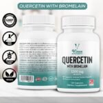 Vinco Quercetin Bromelain High Strength Supplement - Quercetin 1000mg & 200mg Bromelain Per Serving – Bromelain and Quercetin Supplement - Supports Immune System, Non-GMO & Gluten Free - 120 Capsules - Image 3