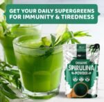 Organic Spirulina Powder 250g Natural Immune Booster | Premium Superfood Super Greens Spirulina Powder | Rich in Essential Vitamins & Minerals Vegans & Vegetarians by PROELITE - Image 5