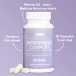 Sunna Supplements Menopause Complex - Red Clover, Sage Leaf Extract & Vitamins for Menopause Relief, Hot Flush & Night Sweat Support - Vegan, Hormone Balance for Women, 30 Capsules - Image 4