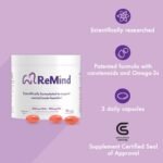Remind Brain Health Supplements – Patented Formula to Support Normal Brain Function - Contains Lutein, Meso-Zeaxanthin, Zeaxanthin, Omega-3 and Vitamin E- 90 Capsules, 1 Month Supply - Image 4