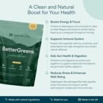 Bettervits BetterGreens Powder - 50 Premium Greens Supplements | Super Greens Food for Vitality, Health - Complete Morning Drink | Supports Digestion and Immunity - Vegan, Gluten-Free - 300g - Image 3