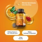 Liposomal Vitamin C Capsules 1000mg - 180 Vegan Capsules (3 Months Supply) - L-Ascorbic Acid with Rosehip & Sunflower Phospholipid - Non-GMO & Gluten-Free - Liposomal VIT C Supplement for Men & Women - Image 3