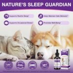 Melatonin for Dogs & Cats, Sleep Aid & Dog Anxiety Relief for All Breeds, Dog Calming Melatonin for Noise, Fireworks, Separation & Travel Stress - Promotes Relaxation, Sleep & Calm Behaviour 60ml (1) - Image 3